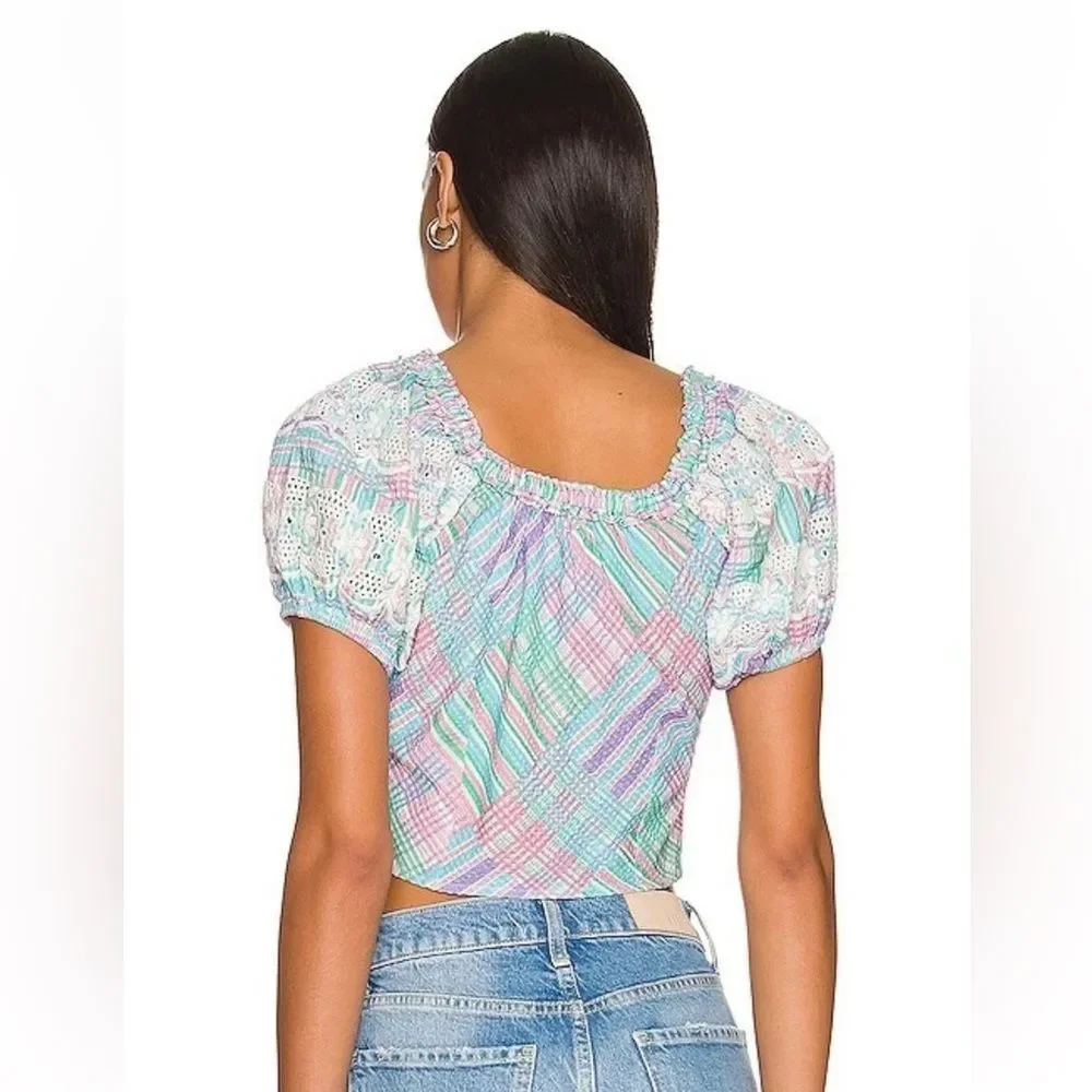 LoveShackFancy Izetta Top | Size 2 | Candyland Multi - Picture 2 of 8